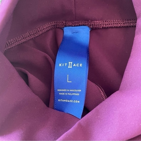 Kit and Ace Mock Long Sleeve Top Purple Size Large - Picture 6 of 6